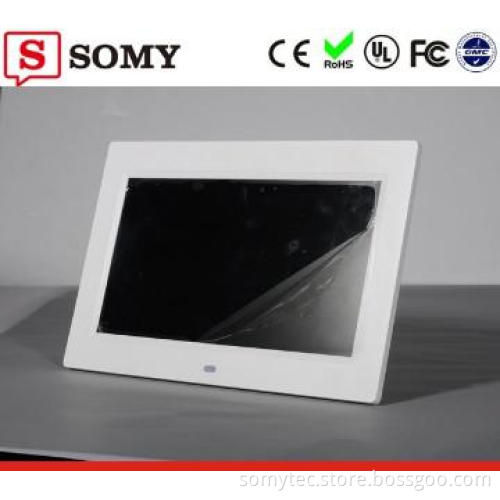 7 Inch Super Silm Full Function Digital Photo Frame With Music,Movie